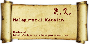 Malagurszki Katalin névjegykártya